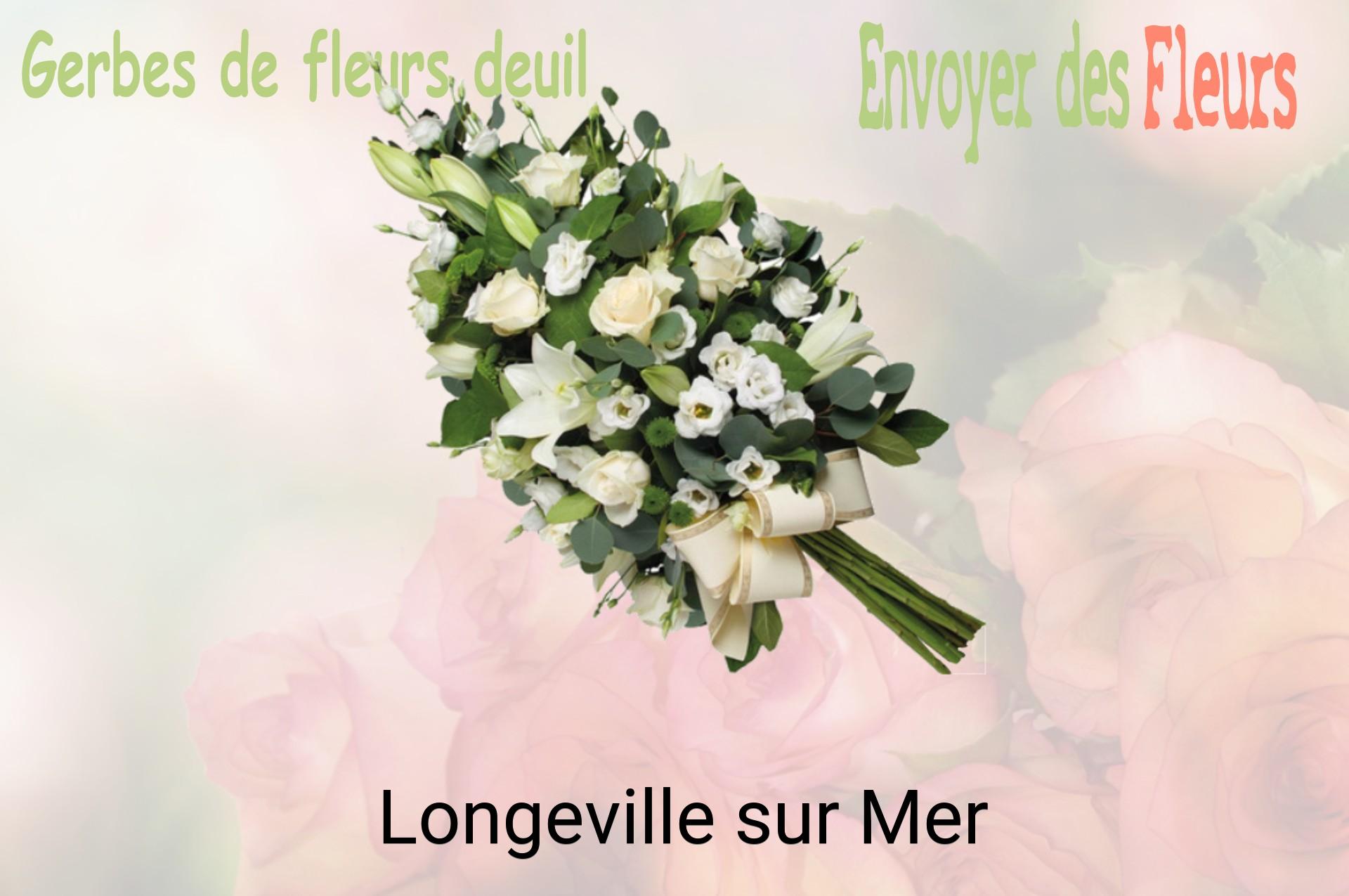 Gerbe de fleurs de deuil livrée à Longeville-sur-Mer